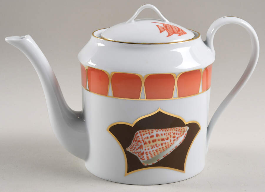 Coquilles Des Mers Teapot & Lid by Lynn Chase-1