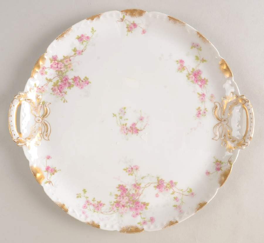 CHF421 Handled Cake Plate by Charles Field Haviland-1