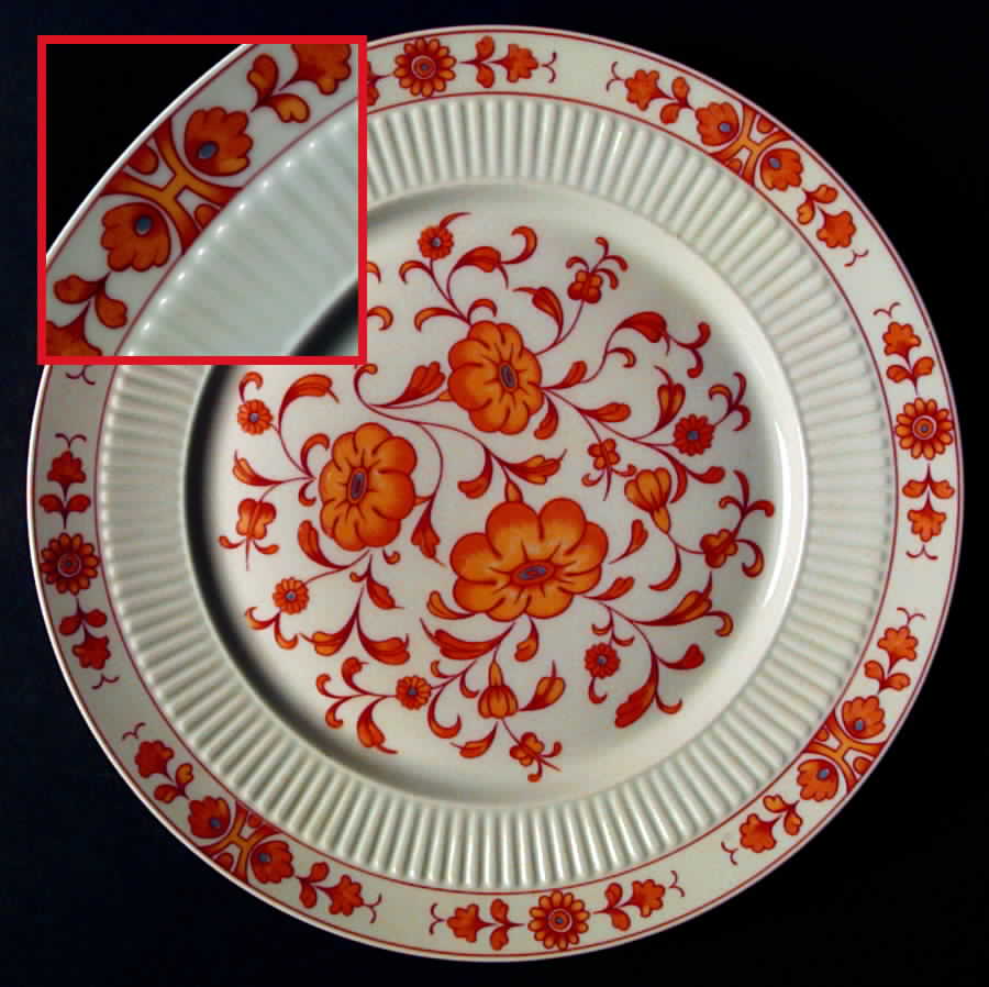 Medicis (Yellow) Dinner Plate by Ceralene-1