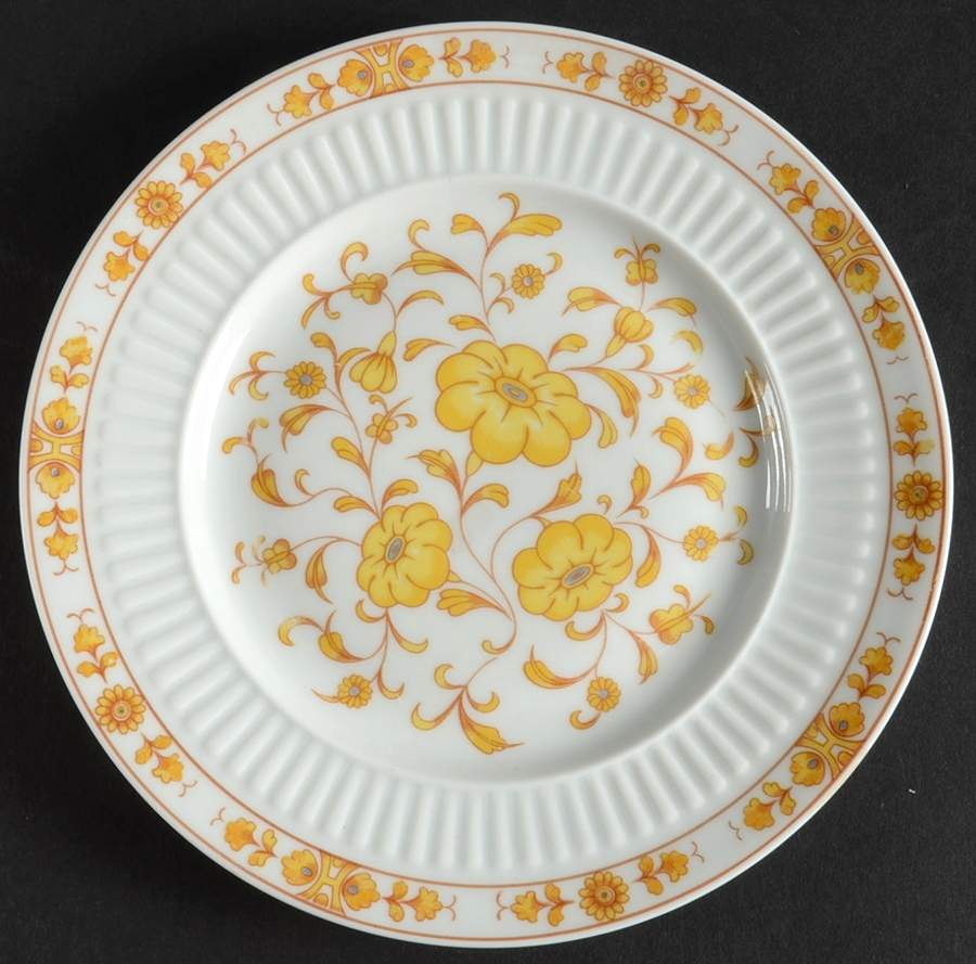 Medicis (Yellow) Bread & Butter Plate by Ceralene-1