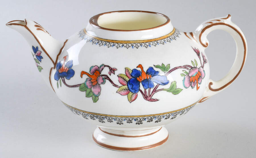 Flower Pot (Filigree) Mini Teapot No Lid by Coalport-1