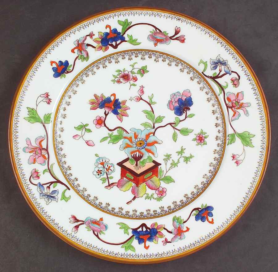 Flower Pot (Filigree) Dinner Plate by Coalport-1