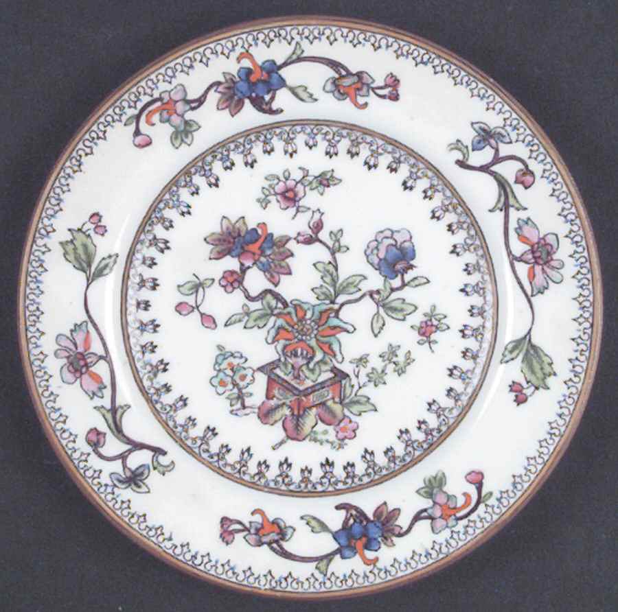 Flower Pot (Filigree) Bread & Butter Plate by Coalport-1