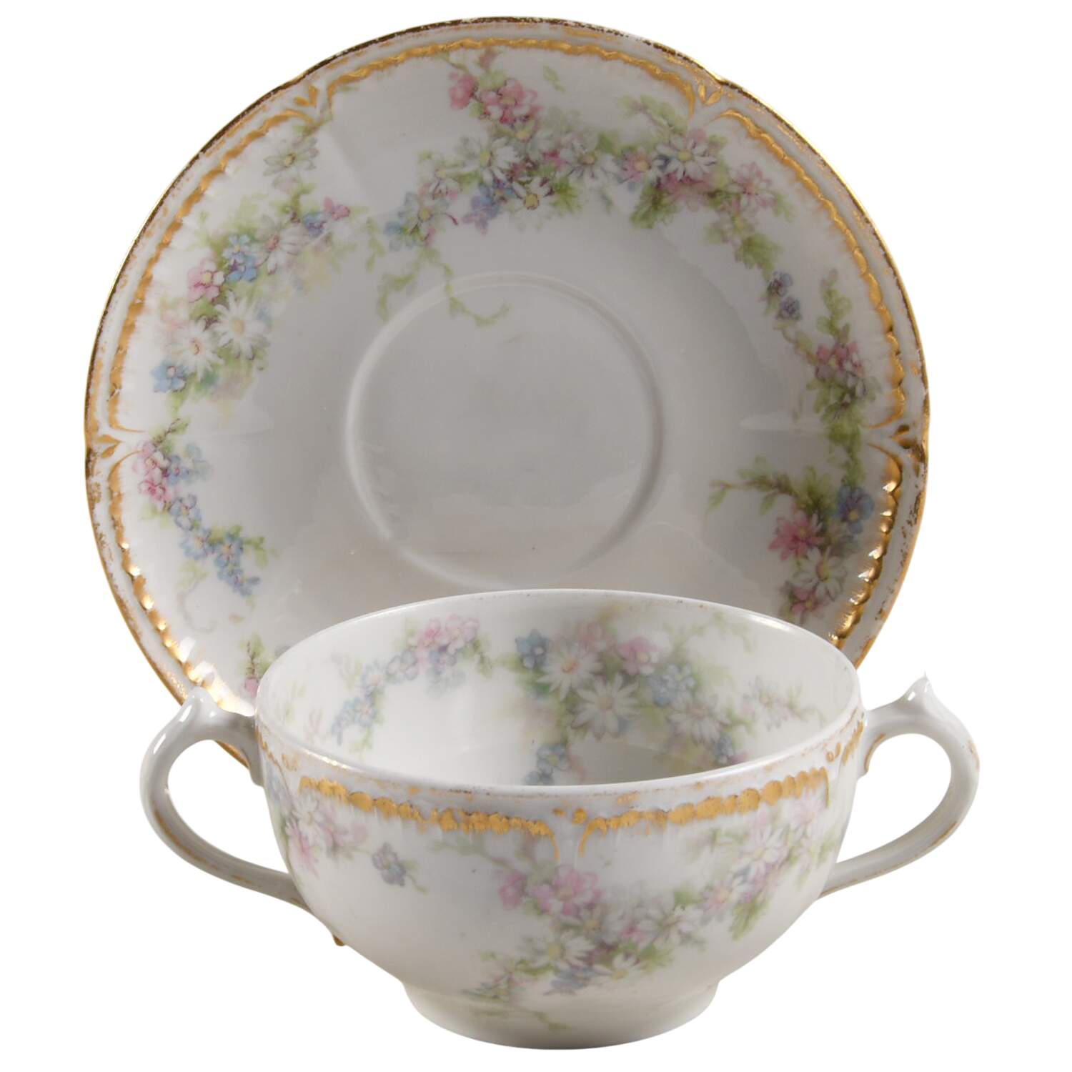 CHF429 Flat Bouillon Cup & Saucer by Charles Field Haviland-1