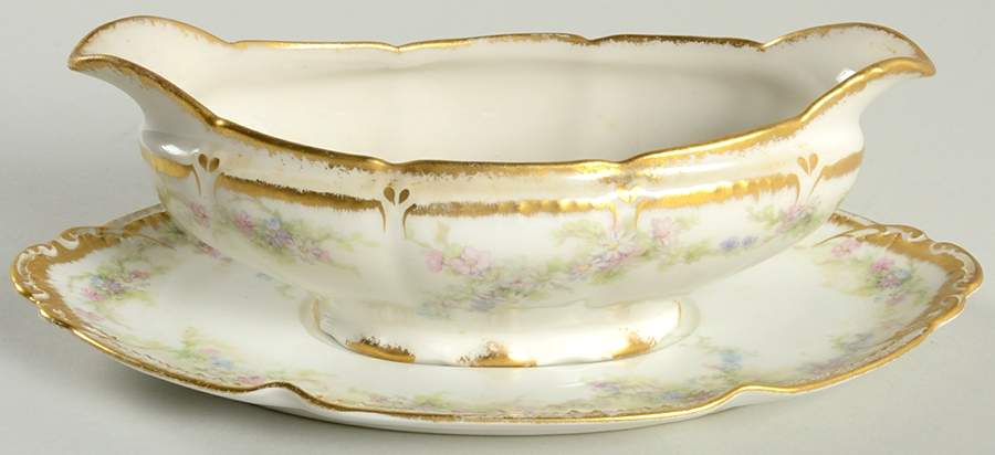 CHF429 Gravy Boat & Underplate by Charles Field Haviland-1