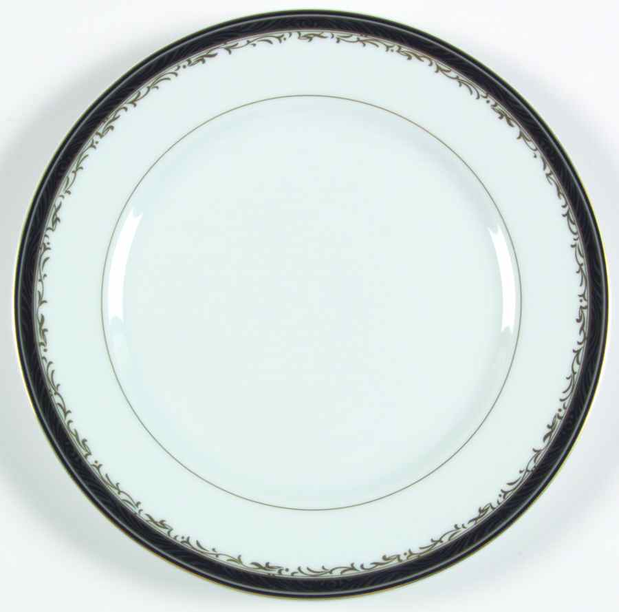 University Black Salad Plate by Christopher Stuart-1