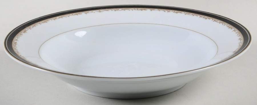 University Black Rim Soup Bowl by Christopher Stuart-1