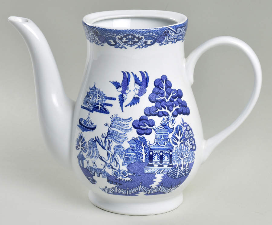 Blue Willow Coffee Pot No Lid by Cuthbertson-1