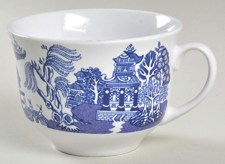 Blue Willow Flat Cup by Cuthbertson-1