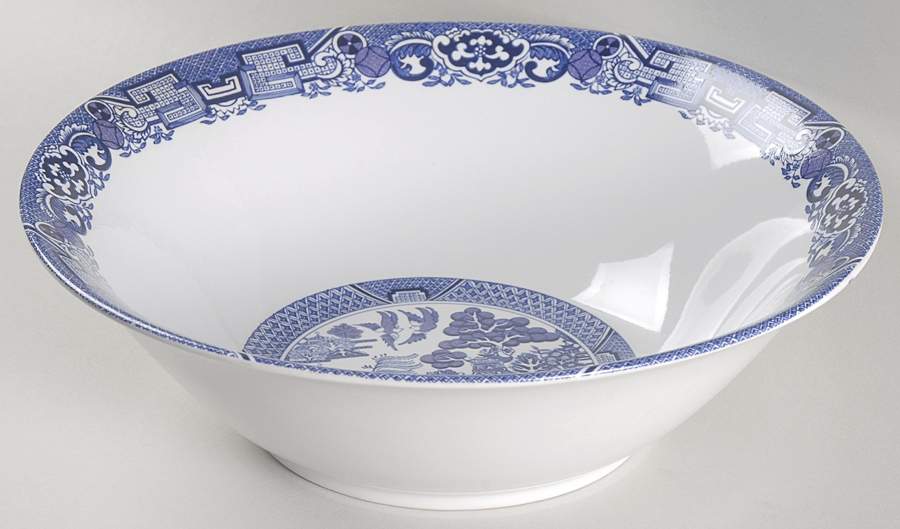 Blue Willow 9" Round Vegetable Bowl by Cuthbertson-1