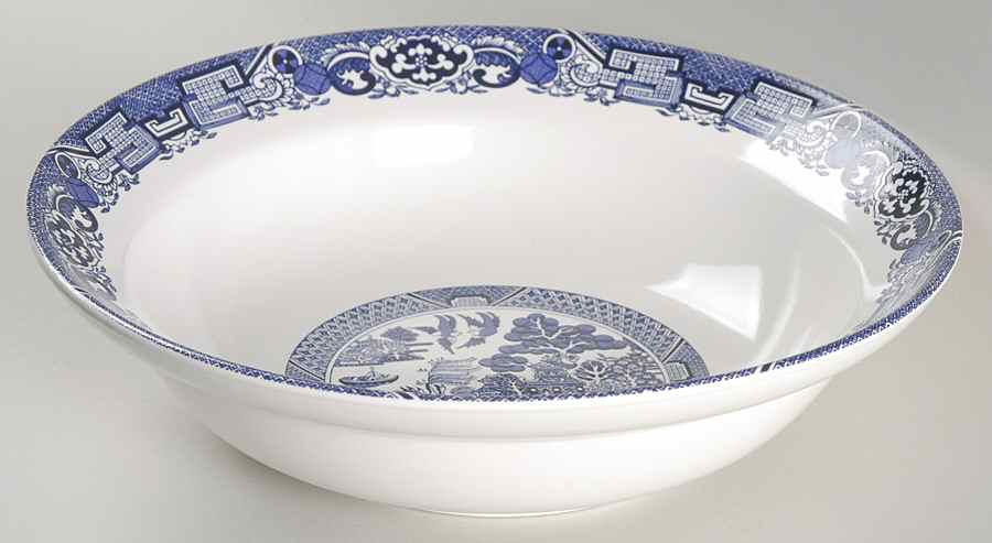 Blue Willow 9" Round Vegetable Bowl by Cuthbertson-1