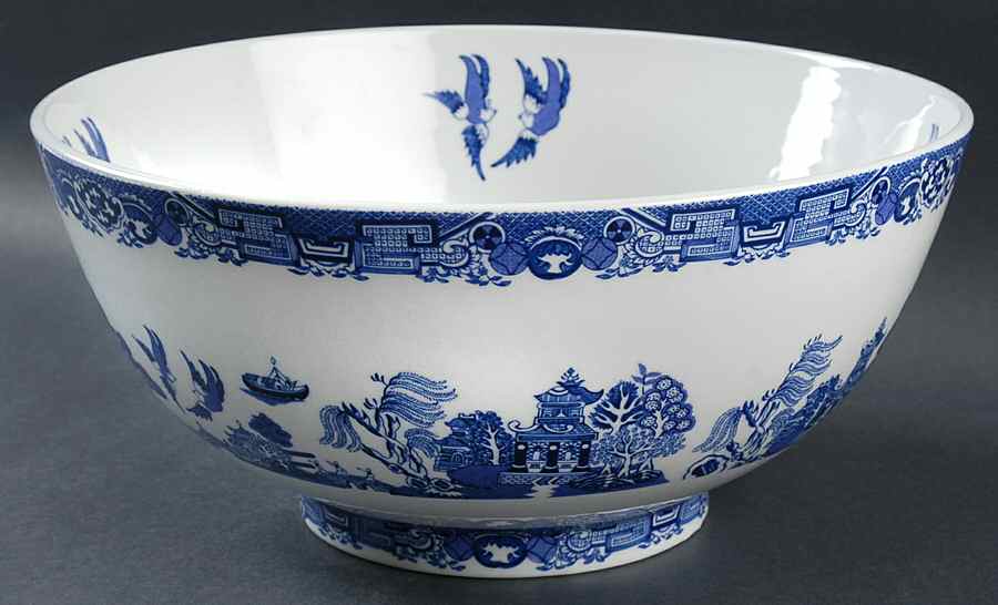 Blue Willow Large Fruit Bowl by Cuthbertson-1
