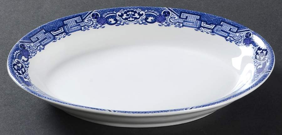 Blue Willow Underplate for Gravy Boat by Cuthbertson-1