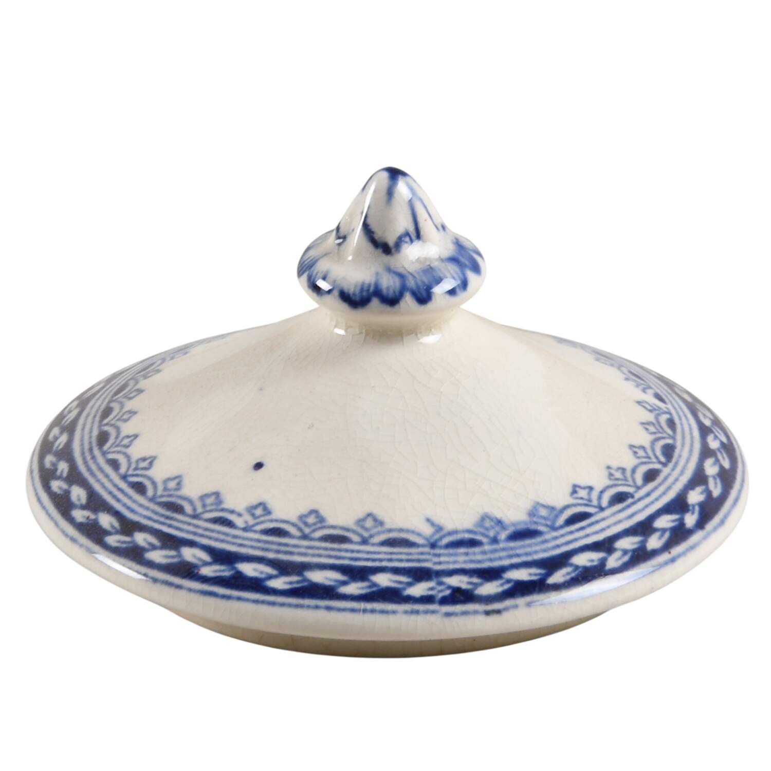 Albion Blue Lid for Sugar Bowl by Crown Ducal-1