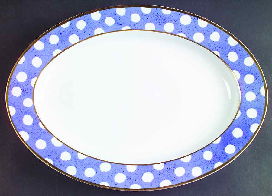 Veranda 14" Oval Serving Platter by Crate & Barrel-1
