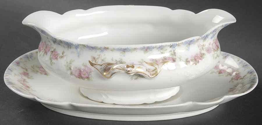 Schleiger 195i Gravy Boat & Underplate by Charles Field Haviland-1