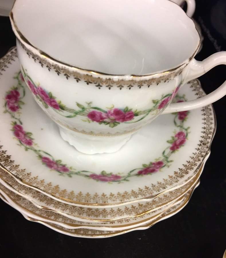 22636 Footed Cup & Saucer Set by Carl Tielsch-1
