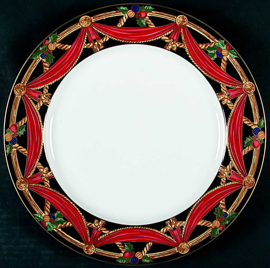 Holiday Swag Service Plate (Charger) by Christopher Radko-1