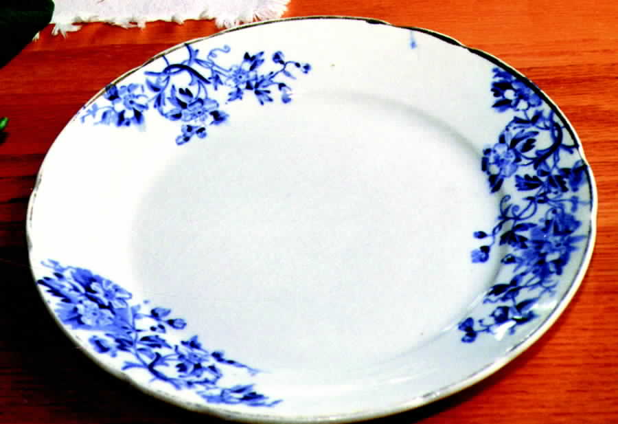 Severn Blue Salad Plate by Crescent Pottery (USA)-1