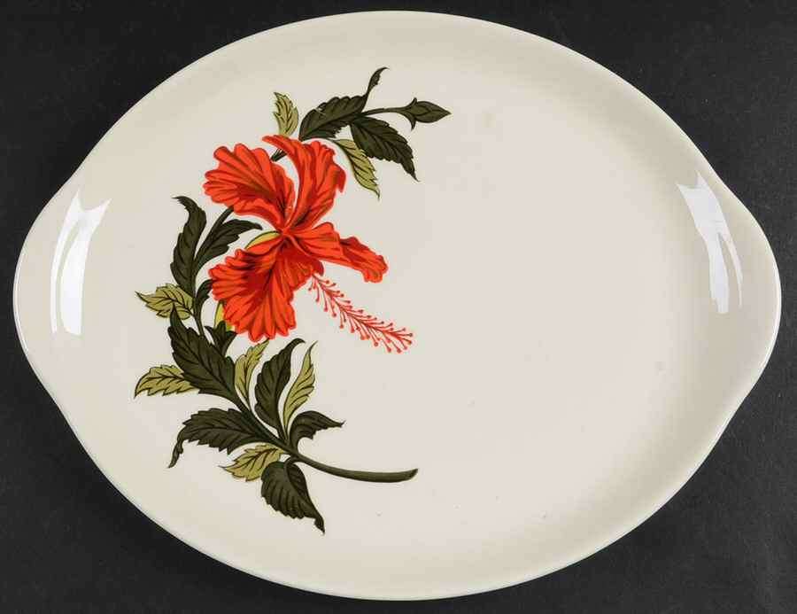 CRO144 11" Oval Serving Platter by Crooksville-1