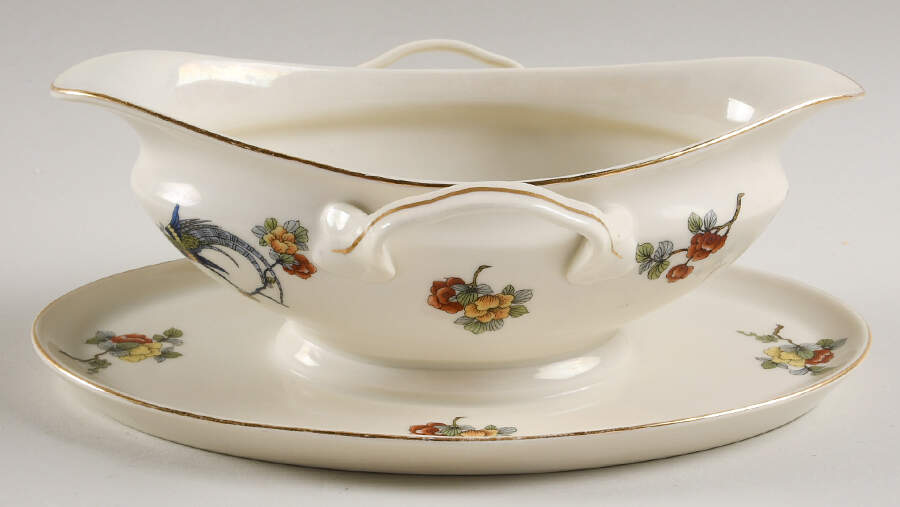 CIM27 Gravy Boat with Attached Underplate by Crown Imperial-1