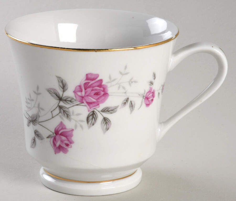 Rose Hebi (Gold Trim) Footed Cup by China (Made in China)-1