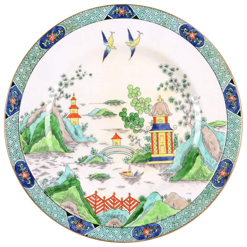 Ye Olde Willow Dinner Plate by Crown Staffordshire-1