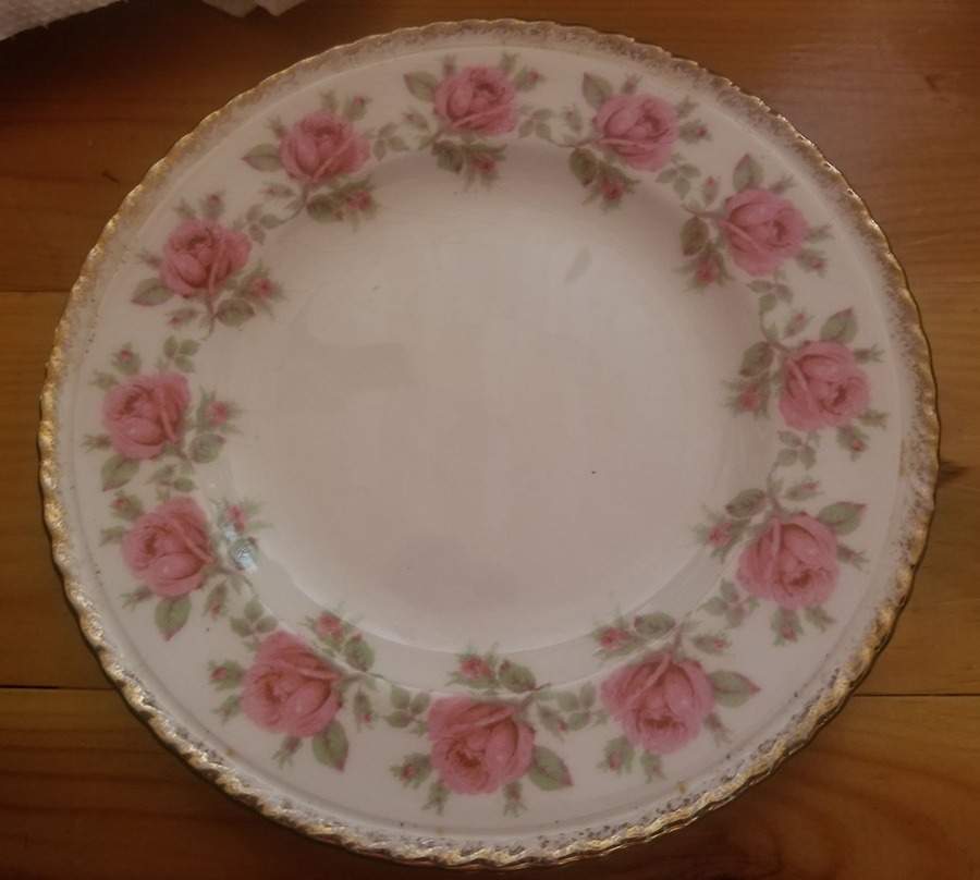 Britannia Rose Bread & Butter Plate by Crown Ducal-1