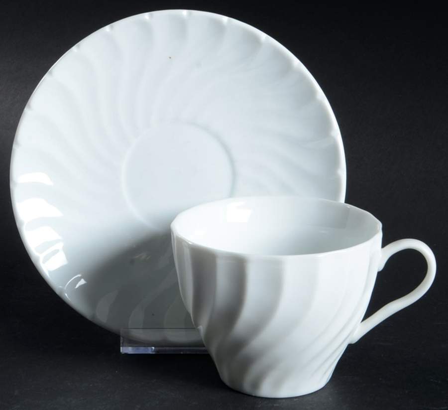 UP133 Flat Cup & Saucer Set by Universal Porcelain Company-1