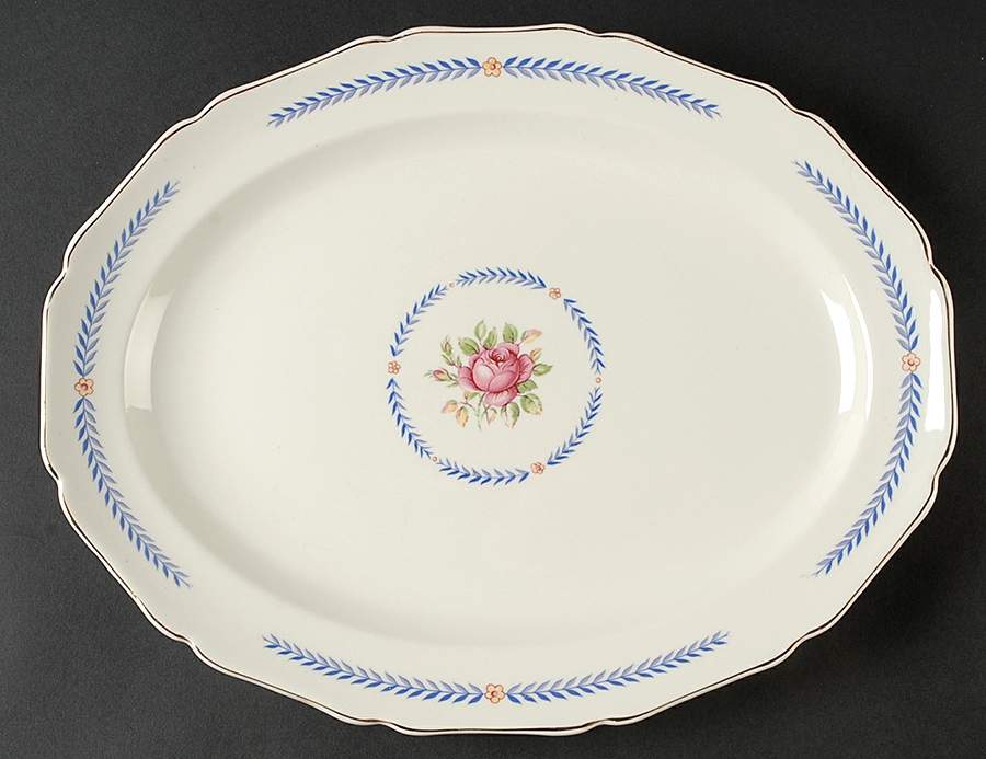Du Barry 13" Oval Serving Platter by Canonsburg-1