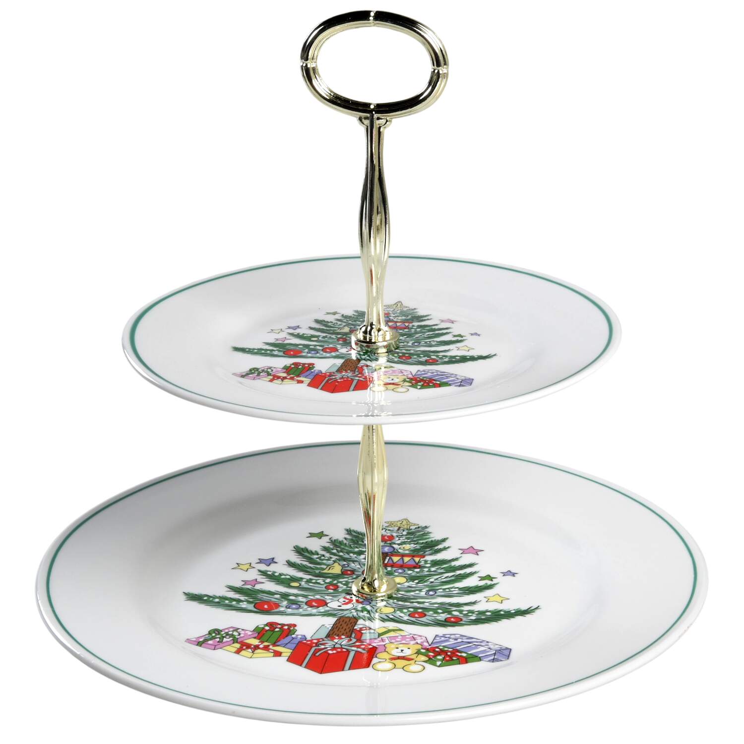 CPD1 6 5/8"-10"  2 Tiered Serving Tray (Dp, Sp) HC by Continental Pride-1