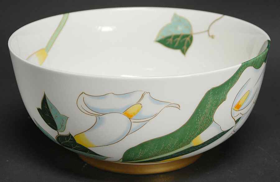 Calla Lily 8" Round Bowl by Boehm-1