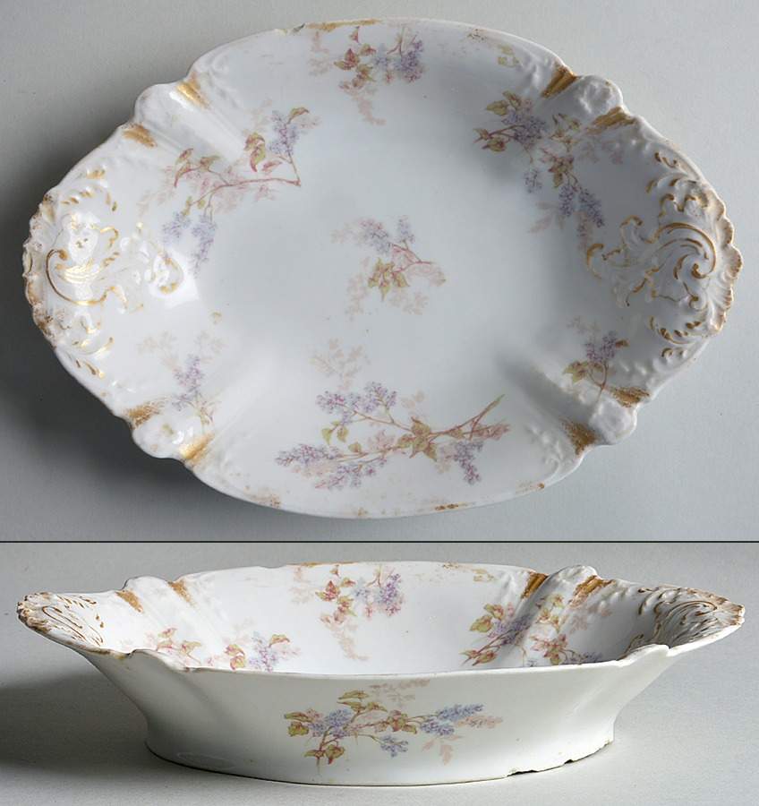 Schleiger 1291-2 10" Oval Vegetable Bowl by Charles Field Haviland-1