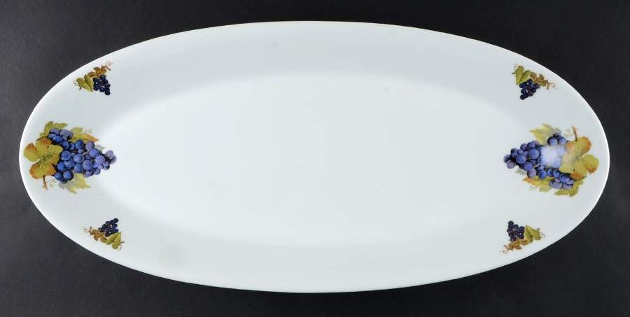 Grape Harvest 23" Fish Platter by BIA Cordon Bleu-1