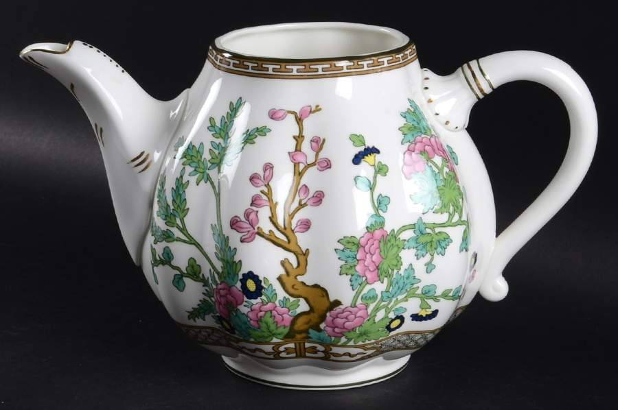 Indian Tree Multicolor (Scalloped, Newer) Teapot No Lid by Coalport-1
