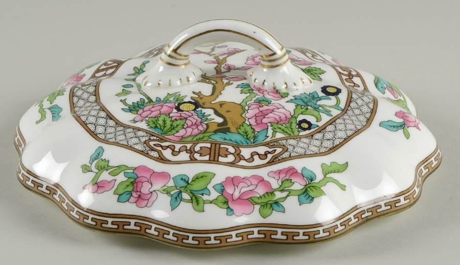Indian Tree Multicolor (Scalloped, Newer) Lid for Round Vegetable by Coalport-1