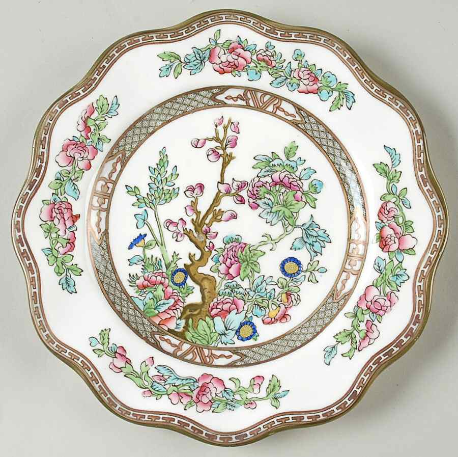 Indian Tree Multicolor (Scalloped, Newer) Luncheon Plate by Coalport-1