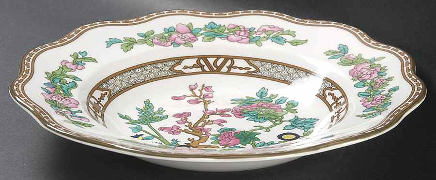 Indian Tree Multicolor (Scalloped, Newer) Rim Soup Bowl by Coalport-1