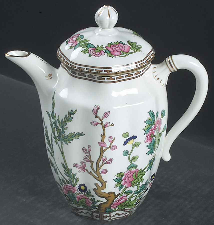 Indian Tree Multicolor (Scalloped, Newer) Coffee Pot & Lid by Coalport-1