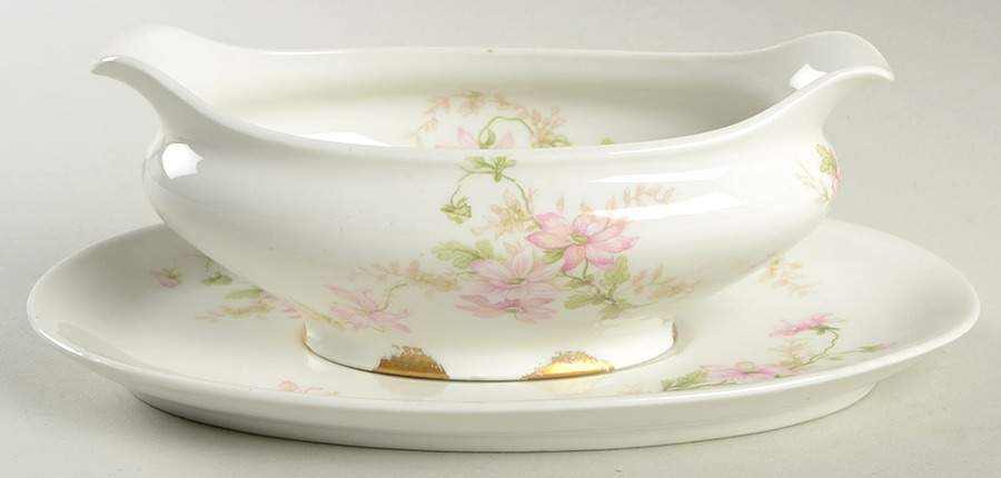 CHF447 Gravy Boat & Underplate by Charles Field Haviland-1