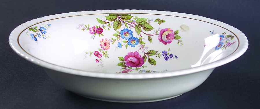 Glendale 8" Oval Vegetable Bowl by Crown Ducal-1