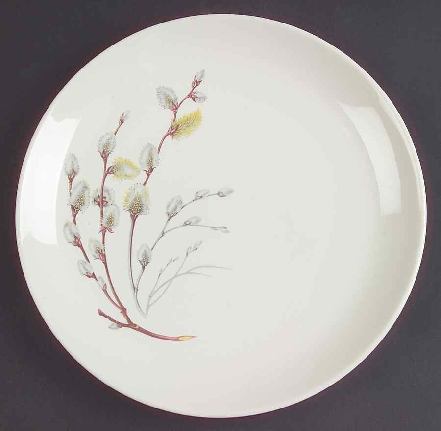 Pussy Willow Dinner Plate by Canonsburg-1