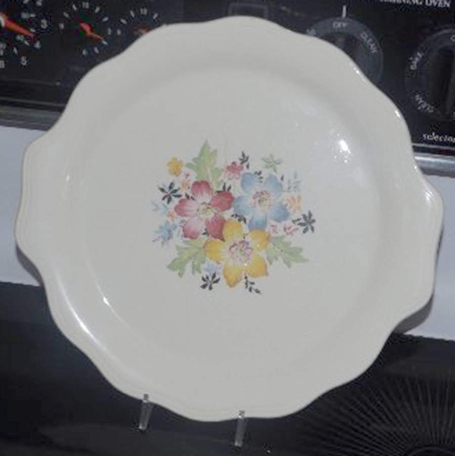 Glendale Handled Cake Plate by Cunningham & Pickett-1