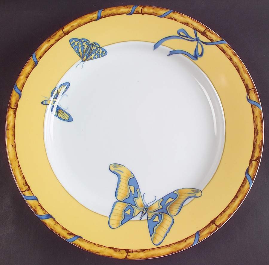 Butterfly Bamboo Service Plate (Charger) by Lynn Chase-1