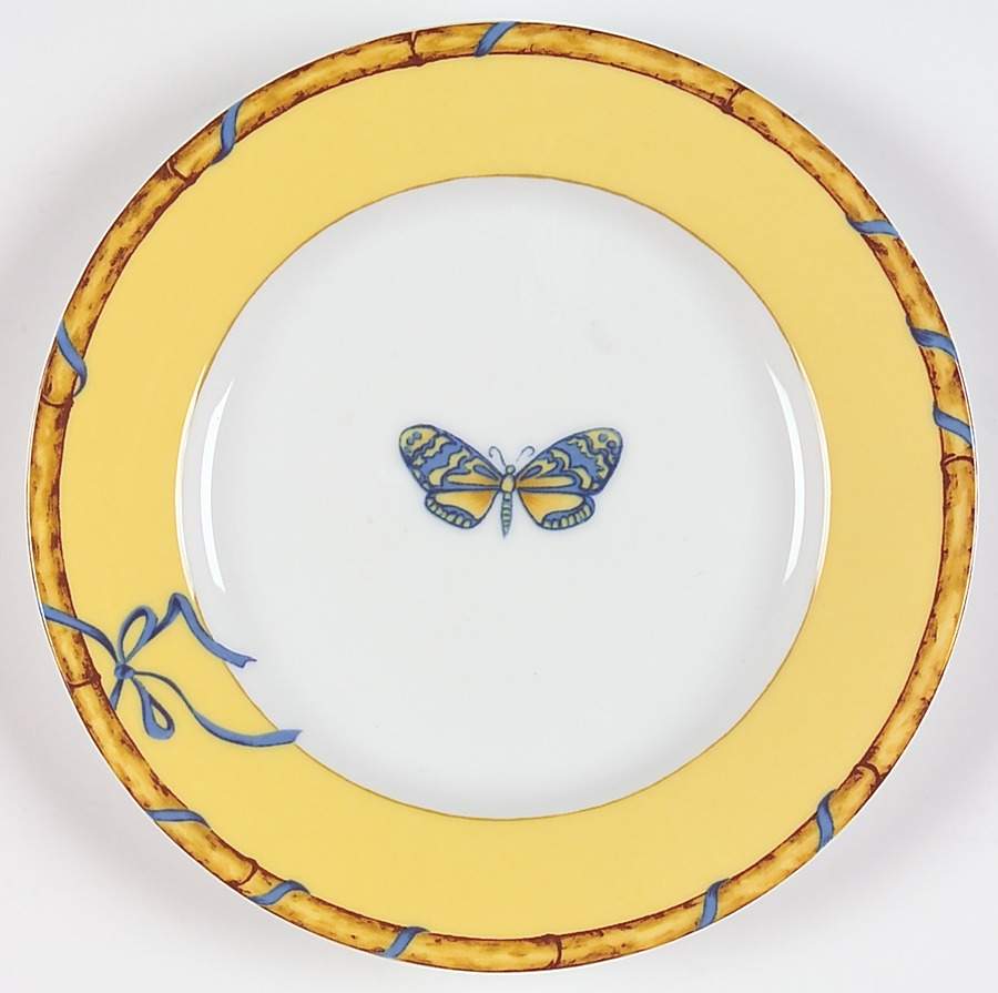 Butterfly Bamboo Bread & Butter Plate by Lynn Chase-1