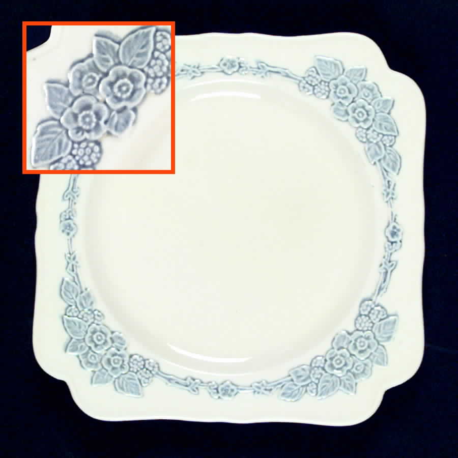 CRD100 Square Salad Plate by Crown Ducal-1