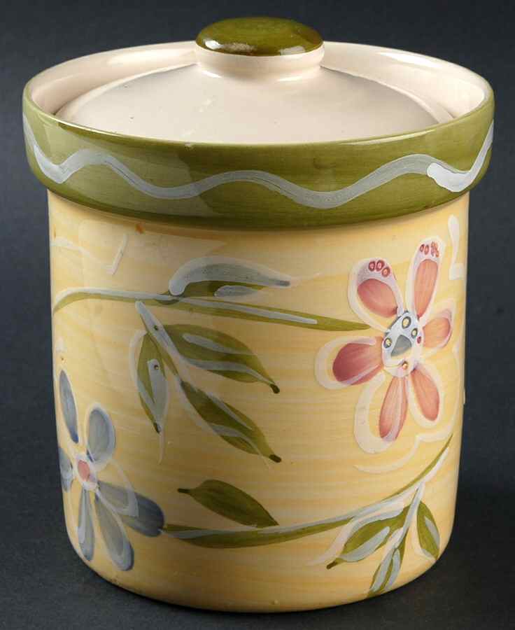 Crystal Daisy Small Canister & Lid by Certified International-1