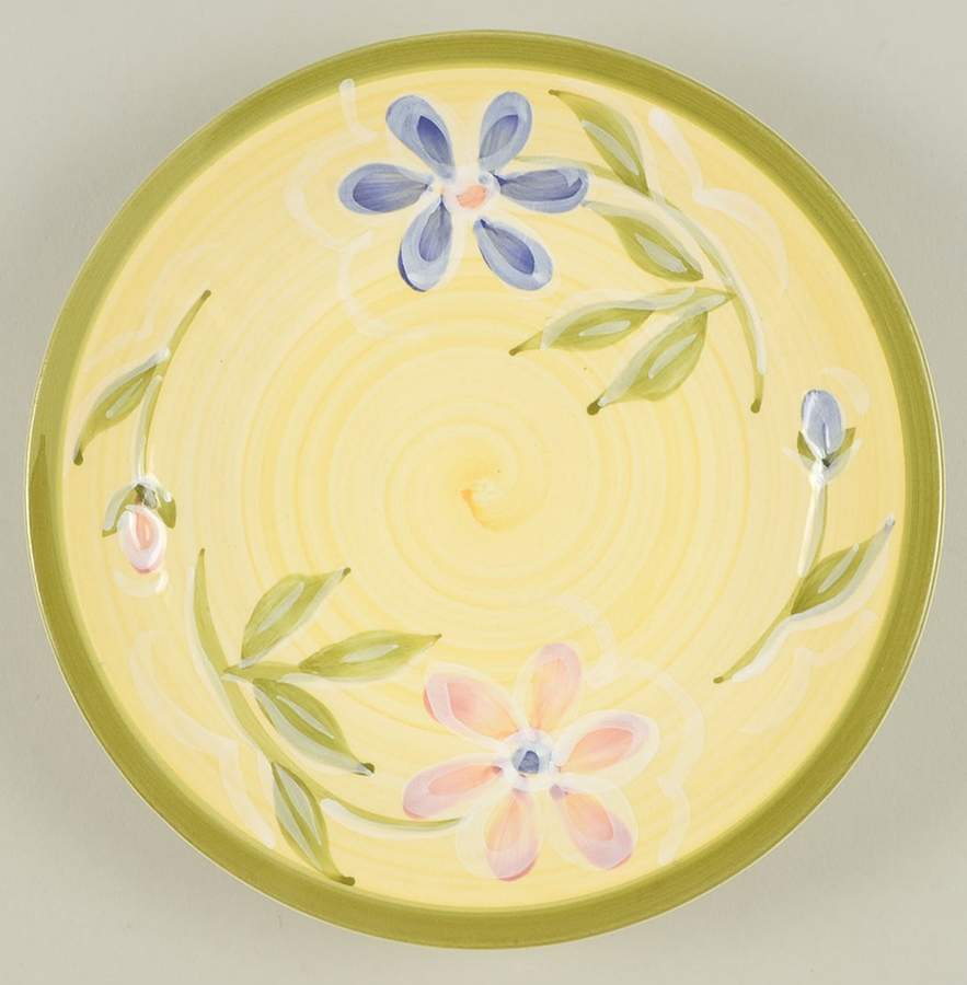 Crystal Daisy Salad Plate by Certified International-1