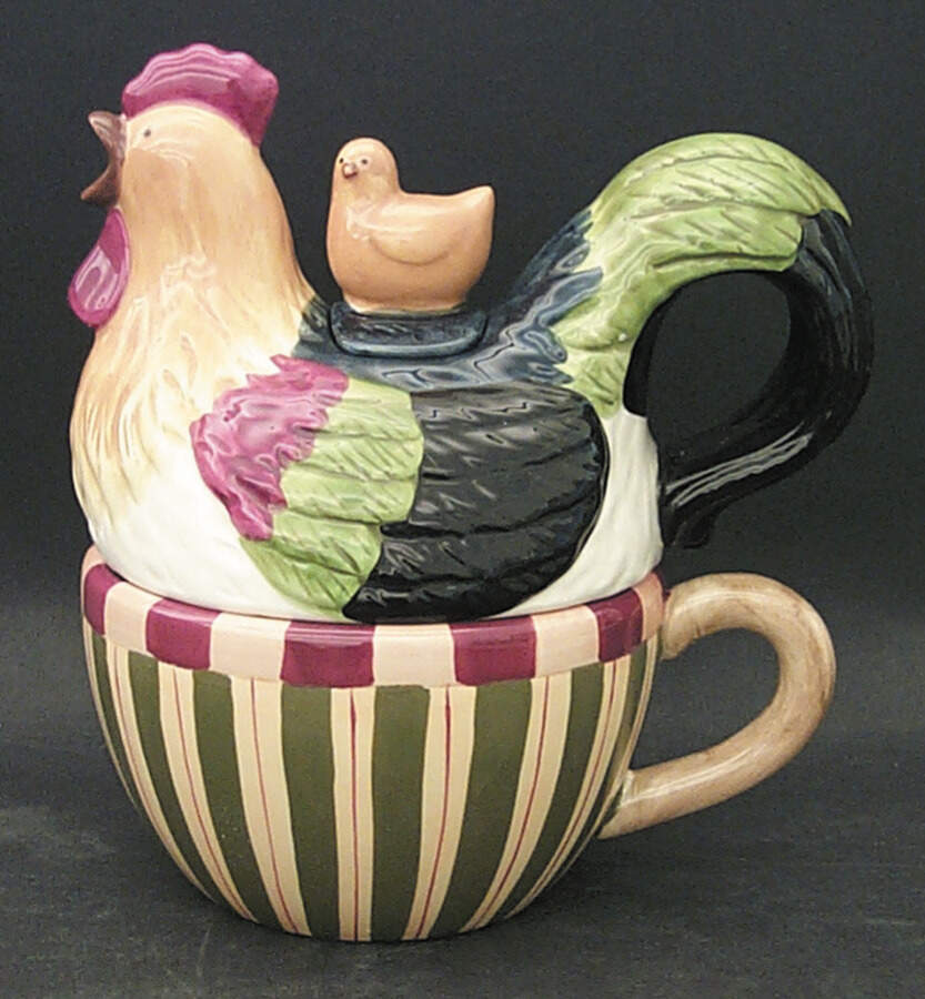 Heritage Individual Teapot & Lid with Cup by Certified International-1