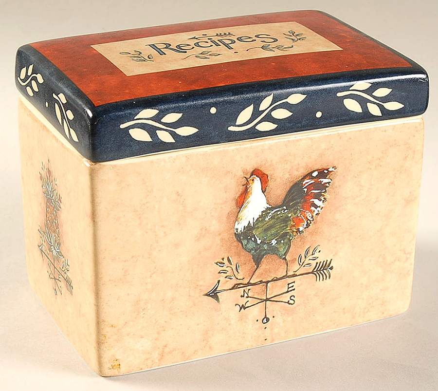 Heritage Recipe Box & Lid by Certified International-1